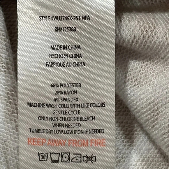 Rae Dunn “Football Mama” Leopard Print Long Sleeve 1X - Picture 3 of 15